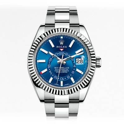 ROLEX SKY-DWELLER 42MM STEEL AND WHITE GOLD 326934-0003