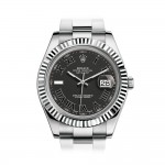 Rolex Datejust 41 II - Steel/White Gold 116334 Black Dial Roman Numerals