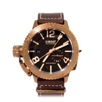 U-Boat Classico Doppiotempo 46 Bronze BR 9008 GMT WORLD TIMER