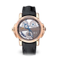 Ulysse Nardin Sonata Cathedral Dual Time Rose Gold Grey Dial 676-88/212