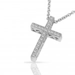 Золотой Крест с бриллиантами 0.20ct Pasquale Bruni из коллекции Amore Cross