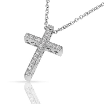 Золотой Крест с бриллиантами 0.20ct Pasquale Bruni из коллекции Amore Cross