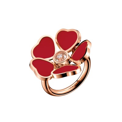 Оригинальное Кольцо Happy Hearts Flowers Chopard Happy Diamonds 82A085-5810