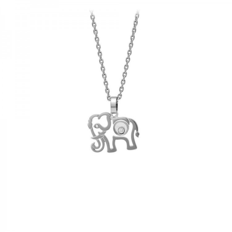 Подвеска Chopard Happy Diamonds White Gold Diamond Pendant 797689-1001 Elephant Слон