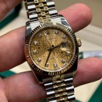 Rolex Datejust 36mm Steel and Yellow Gold Dial Rolex/Rolex With Diamonds Ref. 116234