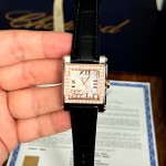 Chopard Happy Sport II Square Diamonds Rose Gold Mother of Pearl Dial Ref. 278497-9002