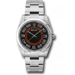 Rolex Oyster Perpetual 116034 black and orange dial Arabic 