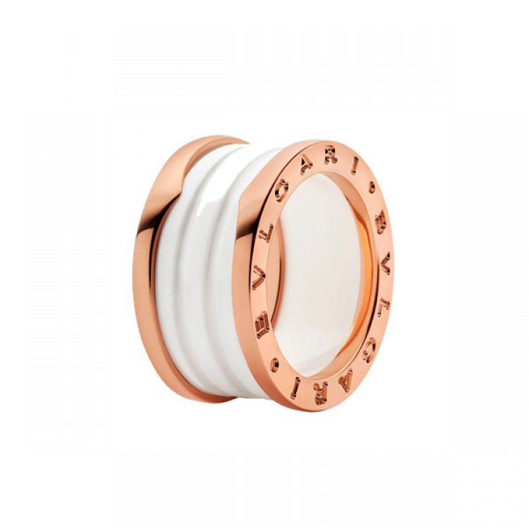 Кольцо Bvlgari B.zero1 белая керамика, розовое золото 750 (размер: 20,5-21) Кольцо Bvlgari B.zero1 белая керамика, розовое золото 750 (размер: 20,5-21)