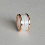 Кольцо Bvlgari B.zero1 белая керамика, розовое золото 750 (размер: 17) Кольцо Bvlgari B.zero1 белая керамика, розовое золото 750 (размер: 17)