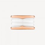 Кольцо Bvlgari B.zero1 белая керамика, розовое золото 750 (размер: 17) Кольцо Bvlgari B.zero1 белая керамика, розовое золото 750 (размер: 17)