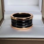 Кольцо Bvlgari B.zero1 черная керамика, розовое золото 750 Кольцо Bvlgari B.zero1 черная керамика, розовое золото 750