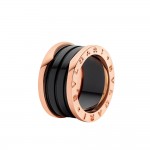 Кольцо Bvlgari B.zero1 черная керамика, розовое золото 750 Кольцо Bvlgari B.zero1 черная керамика, розовое золото 750