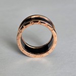 Кольцо Bvlgari B.zero1 черная керамика, розовое золото 750 Кольцо Bvlgari B.zero1 черная керамика, розовое золото 750