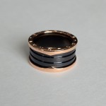 Кольцо Bvlgari B.zero1 черная керамика, розовое золото 750 Кольцо Bvlgari B.zero1 черная керамика, розовое золото 750