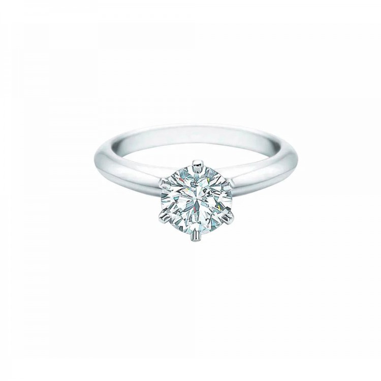 Кольцо Tiffany & Co Solitaire с бриллиантом 0,18 Ct. Кольцо Tiffany & Co Solitaire с бриллиантом 0,18 Ct.