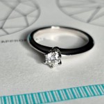 Кольцо Tiffany & Co Solitaire с бриллиантом 0,22 Ct. Кольцо Tiffany & Co Solitaire с бриллиантом 0,22 Ct.