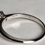 Кольцо Tiffany & Co Solitaire с бриллиантом 0,33 Ct