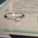Кольцо Tiffany & Co Solitaire с бриллиантом 0,26 Ct.
