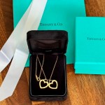 Подвеска Tiffany Double Hearts Gold Оригинал Подвеска Tiffany Double Hearts Gold Оригинал