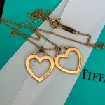 Подвеска Tiffany Double Hearts Gold Оригинал Подвеска Tiffany Double Hearts Gold Оригинал