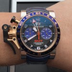 Graham Chronofighter Oversize GMT Blue Steel & Gold 2OVGG.B26A